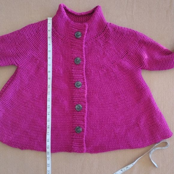 Moda International Purple Button Down Knitted Cardigan - Picture 10 of 12